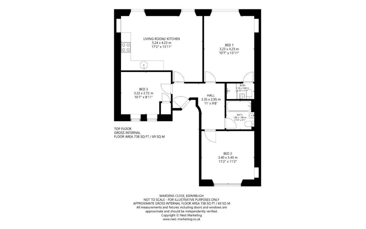 Boutique Castle View 3 Bedroom